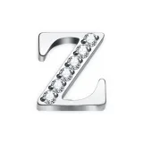 Zircon Letter Stud Earrings Z (Single)