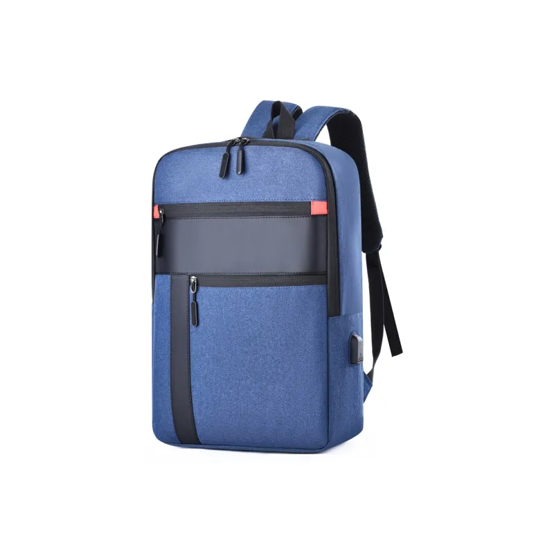 LUVISTRUE Oxford Backpack Regular Unisex Gray/Black/Blue-10