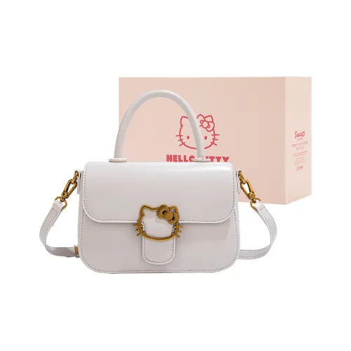 Sanrio Hello Kitty PU Crossbody Handbags Regular Women's Milk Tea Beige/Pink/Ecru