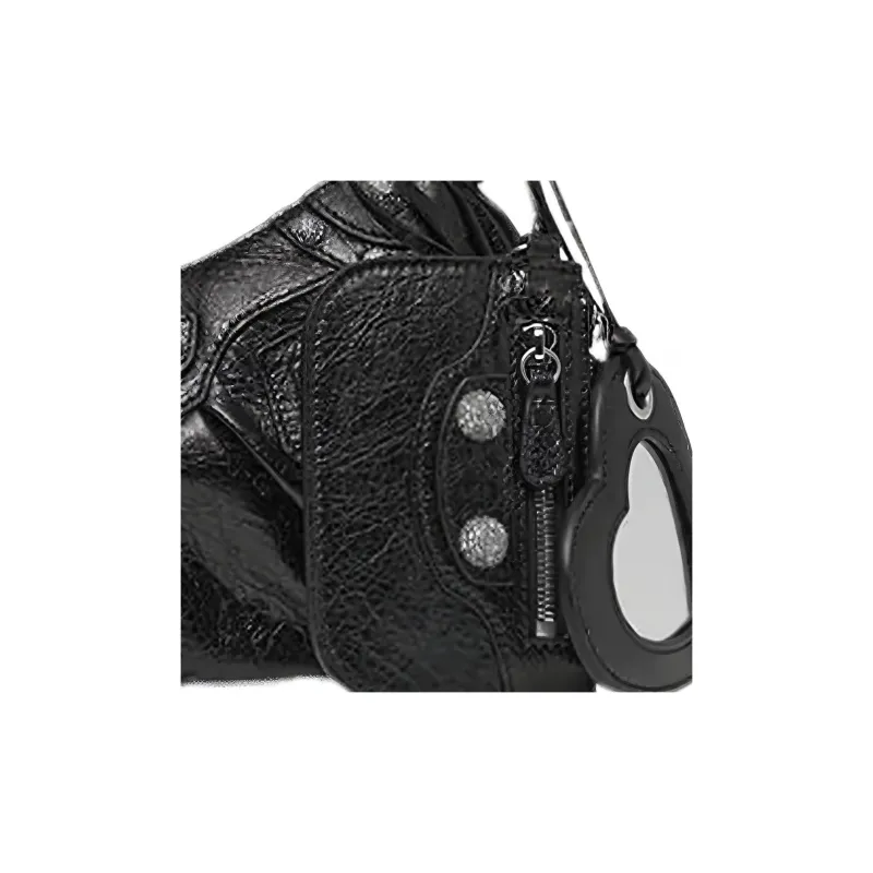 Balenciaga Le Cagole Shoulder Bag Xs Rhinestones Black-5