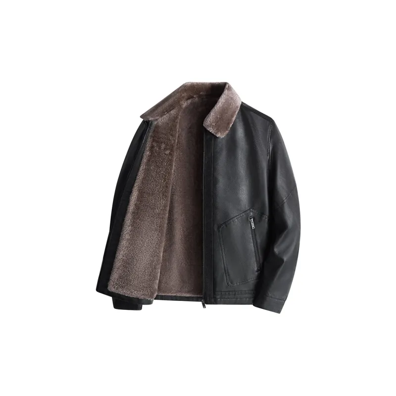 PIERRE CARDIN Leather Jacket Unisex-1