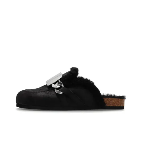 JW Anderson Rubber Sole Closed Toe Slippers Men's Black