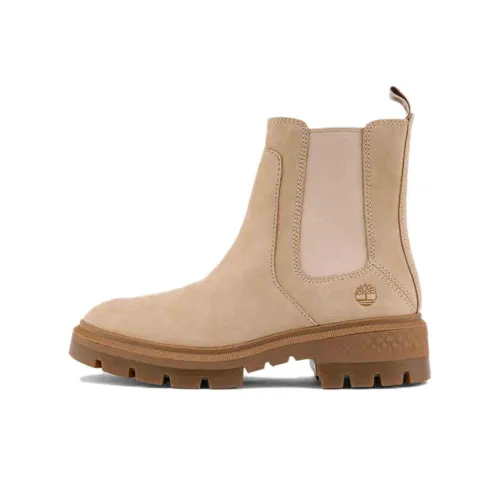 Timberland Short Chelsea Boots Women's Beige