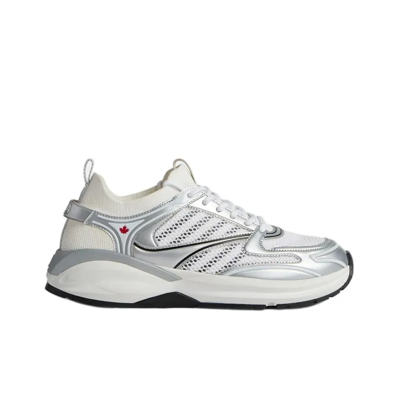 DSQUARED 2 Dash Panelled Mesh Lace Up Sneakers-1