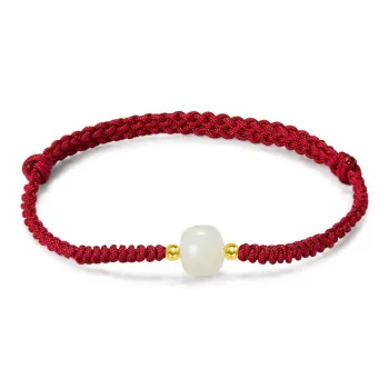 AGOVSKI Hetian Jade Bracelets White Jade Unisex
