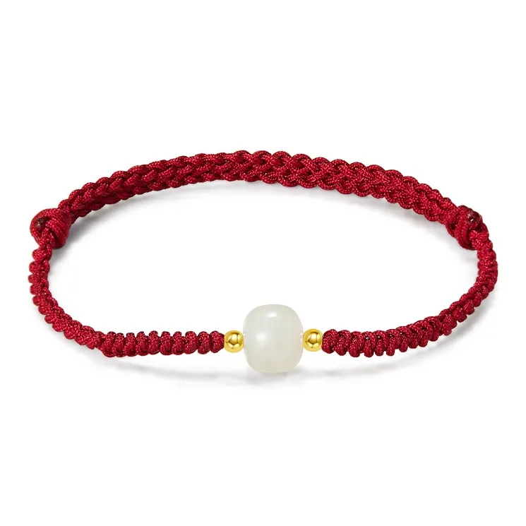 AGOVSKI Hetian Jade Bracelets White Jade Unisex-0