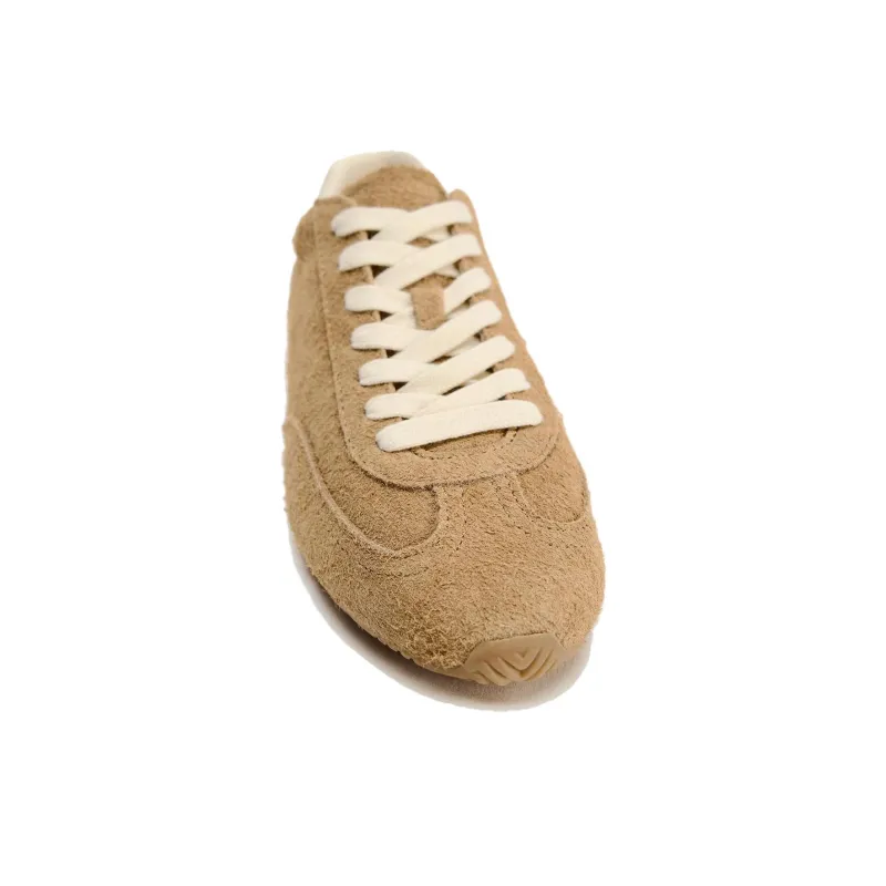 ZARA Wear-Resistant Low-Top Casual Shoes Women's Brown Yellow-4