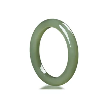Cardamom Time Hetian Jade Bangles Green Jade Unisex