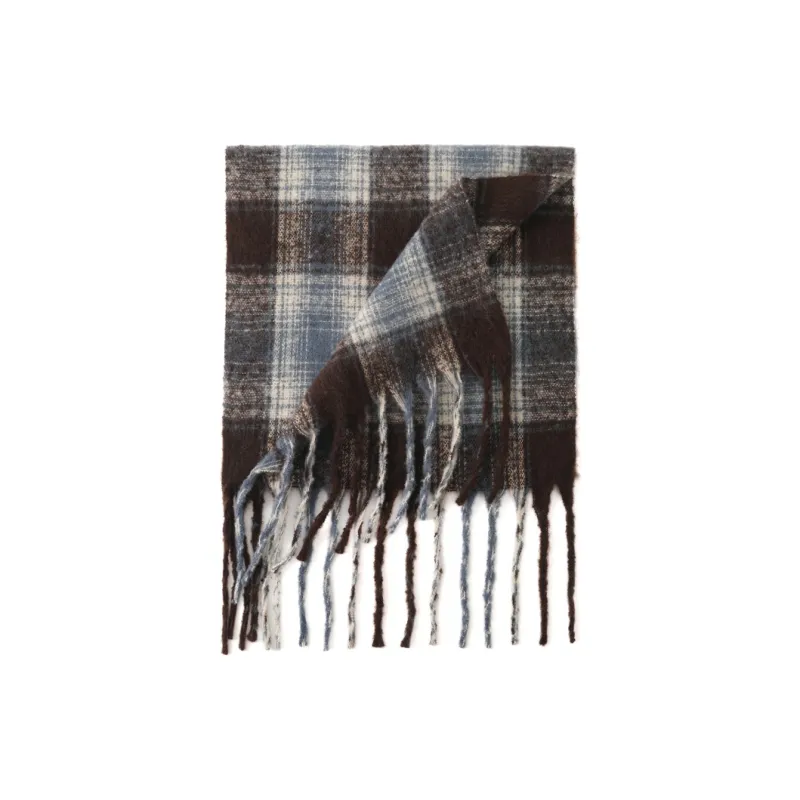 FREE RABBITⅡ Winter Thickened Warm Advanced Touch Fringe Shawl Scarf Unisex-7