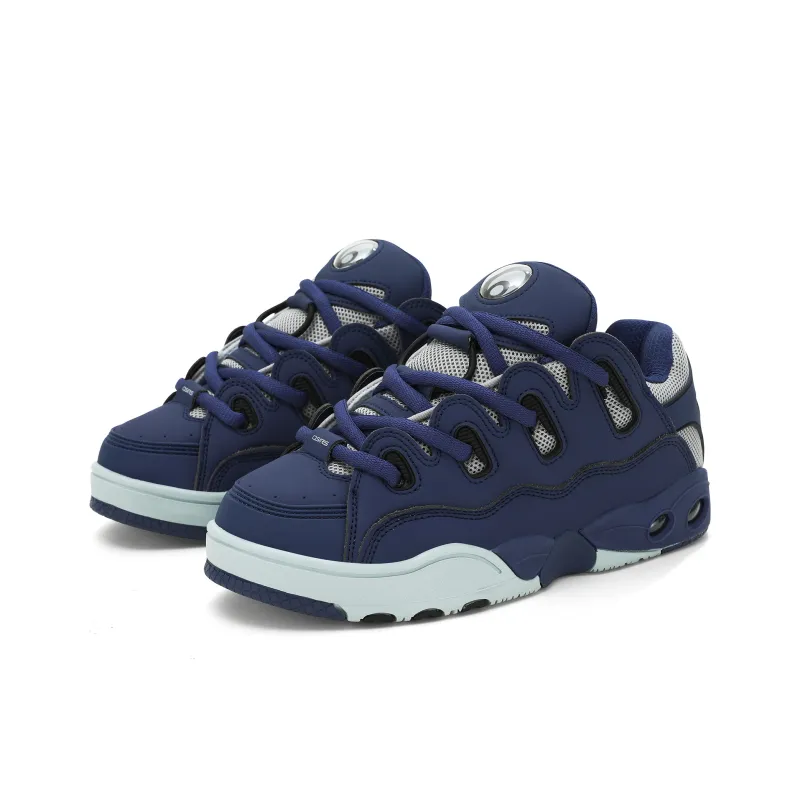 OSIRIS Cushioning Coverage Height Increasing Wear Resistant Slip Resistant Low Top Skateboard Shoes Unisex Marine Blue-2