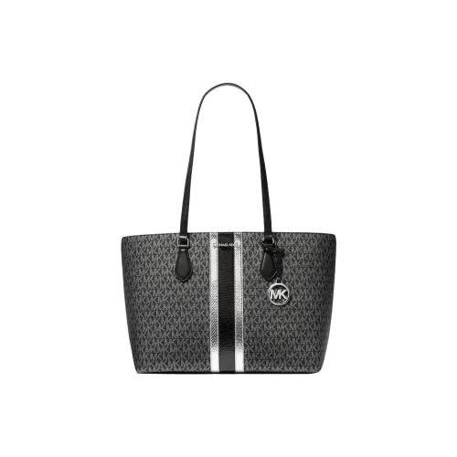 MICHAEL KORS Coated Canvas Handbag, Shoulder Bag Tubas Women's Black
