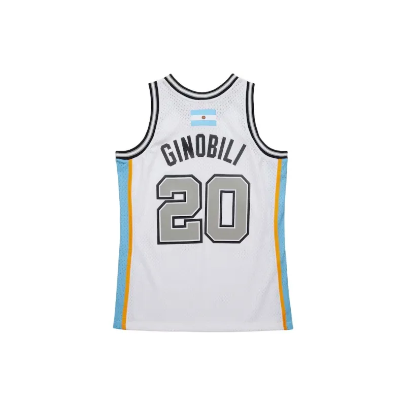 Mitchell & Ness 2002 Hardwood Classics Retirement Manu Ginobili San Antonio Spurs '' Swingman Jersey-1