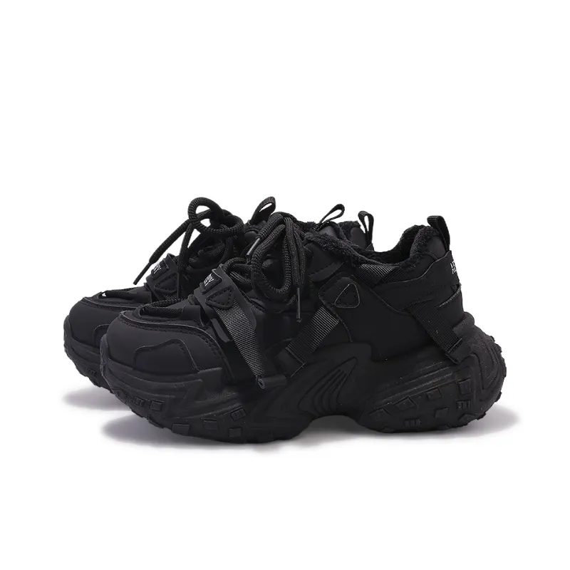 SNXR Anti-Slip Wear-Resistant Waterproof And Breathable Low-Top Chunky Sneakers Women's Beige-138