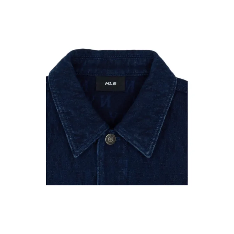MLB New York Yankees Denim Jacket Unisex Blue-2