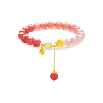 Cuiya Golden Building Agate Bracelets Women's