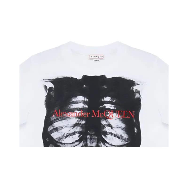 Alexander McQueen Ribcage Fitted T Shirt-5