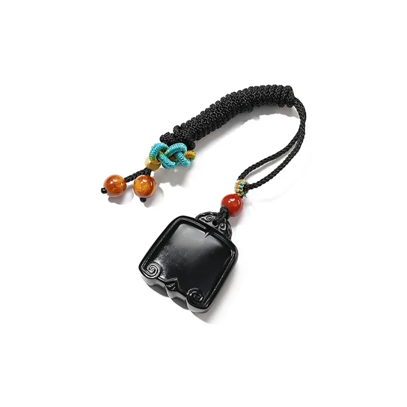 FANHAOGANG JADE Inkstone Necklaces Men's-0