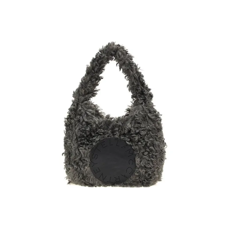 Stella McCartney Small Logo Plush Teddy Tote Bag-0