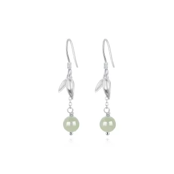 Lao Feng Xiang S999 Silver Earrings Women's