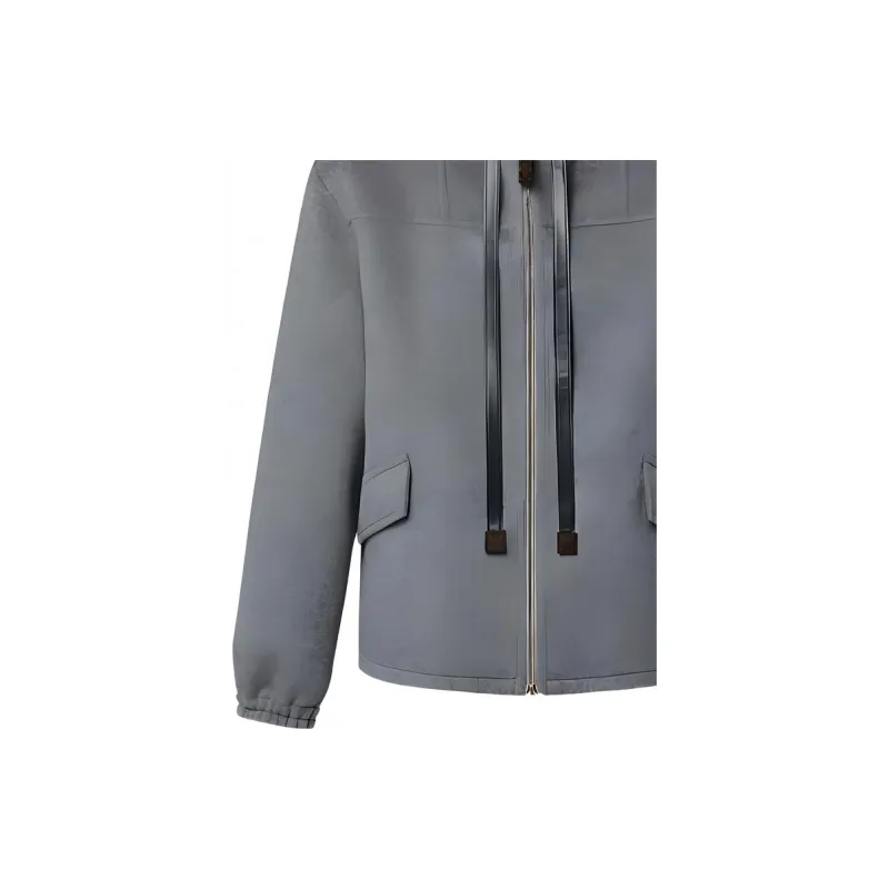 LOUIS VUITTON Hooded Double Face Coat-4