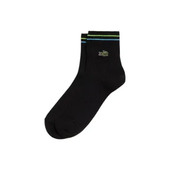 LACOSTE Mid Calf Socks Women's 1 Pack Black