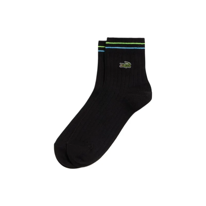 LACOSTE Mid Calf Socks Women's 1 Pack Black-0