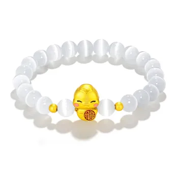 Jodie&Kevin Artificial Cat's Eye Stone Bracelets Unisex