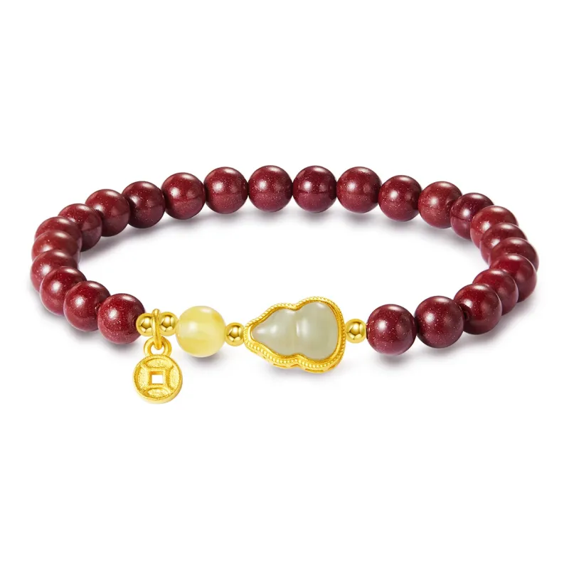 AGOVSKI Reconstructed Cinnabar Jade Bracelets Women's-2