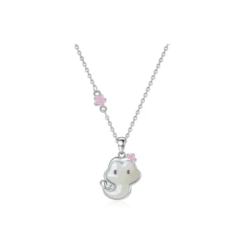 7℃ Hetian Jade Necklaces White Jade Unisex