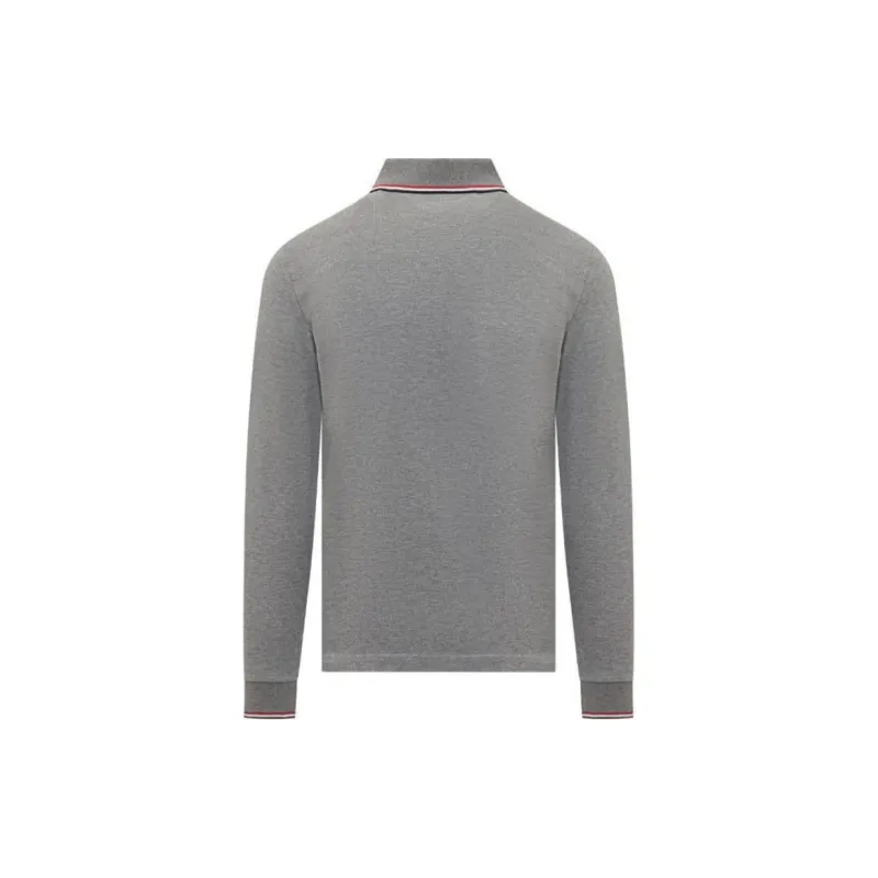 Moncler Polo Shirts Men Gray-1
