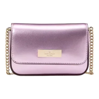 Kate Spade Patent Leather Card Holders Shoulder Bag Crossbody Bag Women's Quartz Pink Red
