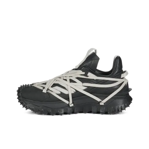RICK OWENS x Moncler Trailgrip Low Top Casual Shoes Unisex Black