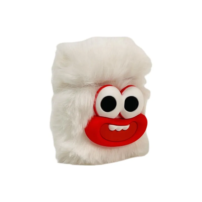 Wei Xin Compatibility Apple AirPods 4/2/3/4th Generation/AirPods Pro/Pro 2 Plush 3D Effect Sausage Lips Headphone Cases-13