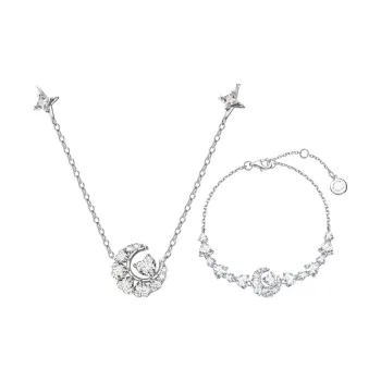 FANCI Dreamy Heart Moon Series S925 Silver Bracelets Women's