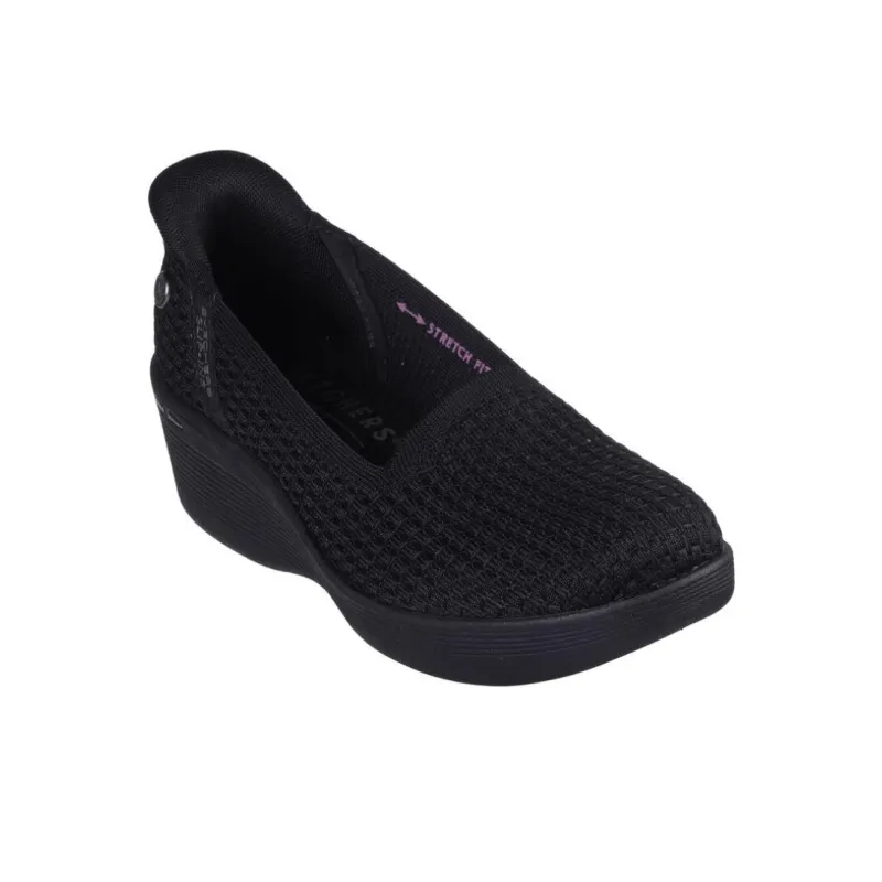 Martha Stewart x Skechers Pier Lite Anti-Slip Wear-Resistant Low-Top Casual Shoes Women's Black-2