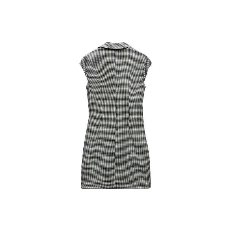 ZARA Sleeveless Dress Women's Brown-1