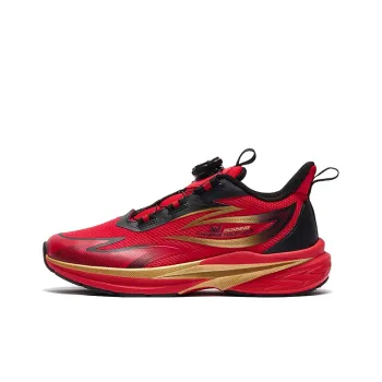 361°KIDS Hayate 1.0 Slip Resistant Cushioning Abrasion Resistant Low Top Kids' Running Shoes Red Teenagers