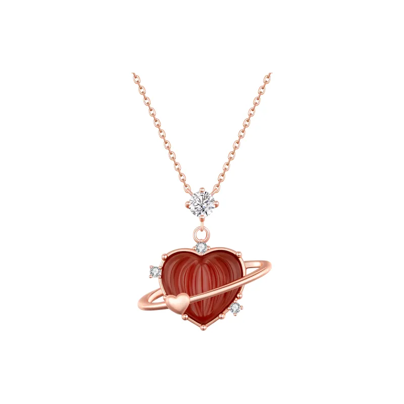 Schloney Agate Jade Necklaces Women's-0
