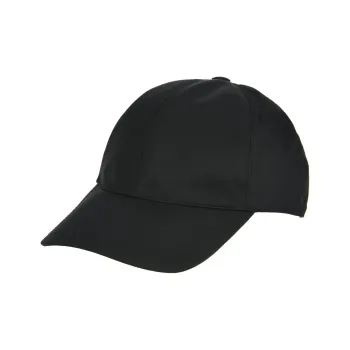 PRADA Triangle logo Leather Baseball Cap