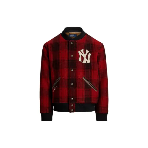 Polo Ralph Lauren x MLB FW24 Jackets Coats Men's Black Red