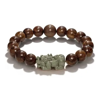 BNNYW Golden Sandalwood Bracelets Unisex
