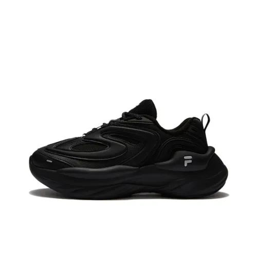 FILA FUSION BUZZARD Meteor Shoes Warm Low Top Chunky Sneakers Men's Black