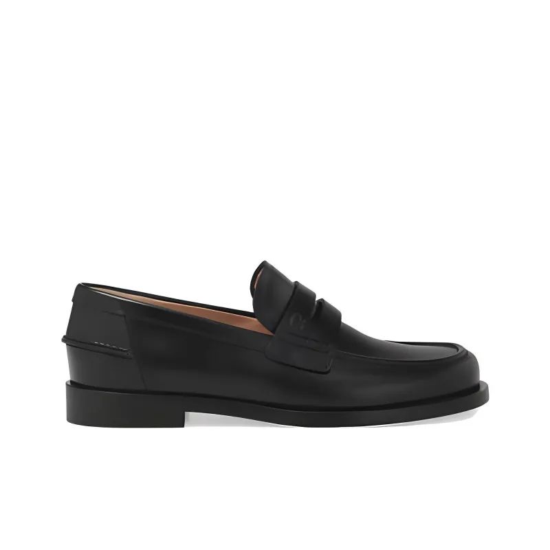 GIANVITO ROSSI Round-toe Leather Loafers-1