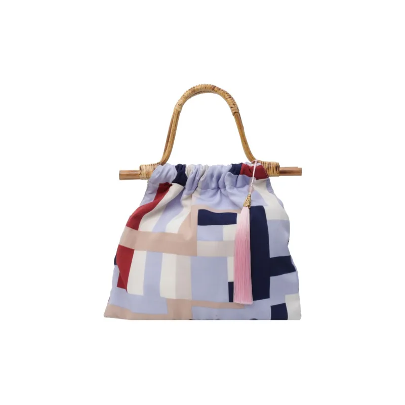 DALO Canvas Handbag Women's Red/Pink/Blue-7
