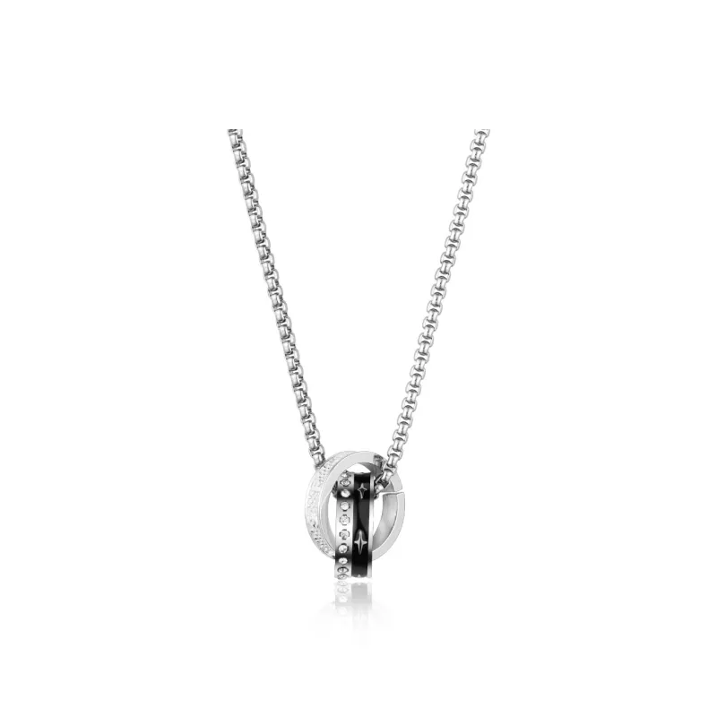 FOREVER MELODY Titanium Steel Necklaces Men's-0