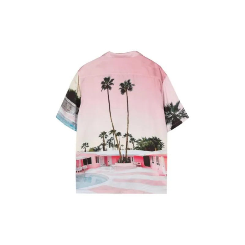 Blue Sky Inn Motel Satin Shirt-1