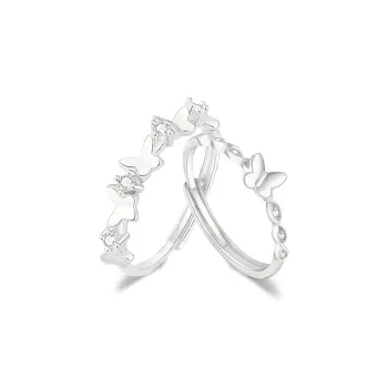 FANFRI Sterling Silver Rings Women's Bestie Birthday Gift Box