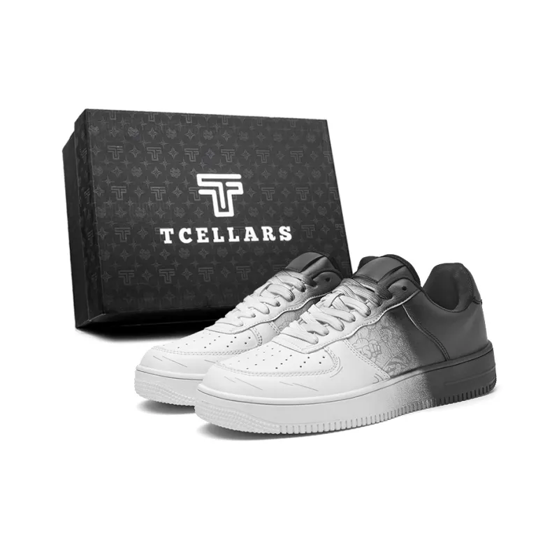 TCELLARS Cushioning Abrasion Resistant Lightweight Height Increasing Mat Low Top Skateboard Shoes Unisex-5