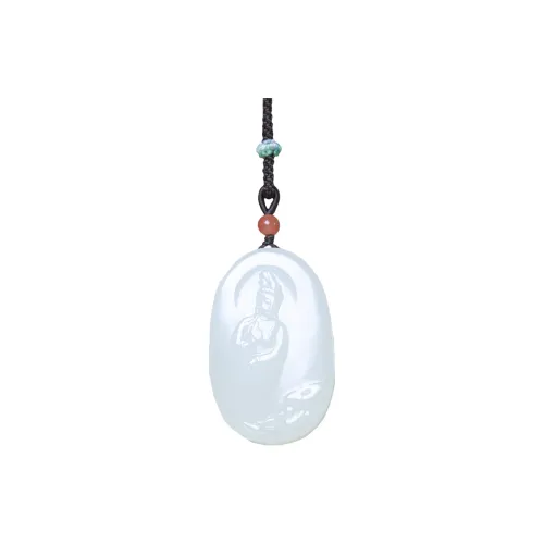 Ingenuity Hetian Jade Necklaces White Jade Men's