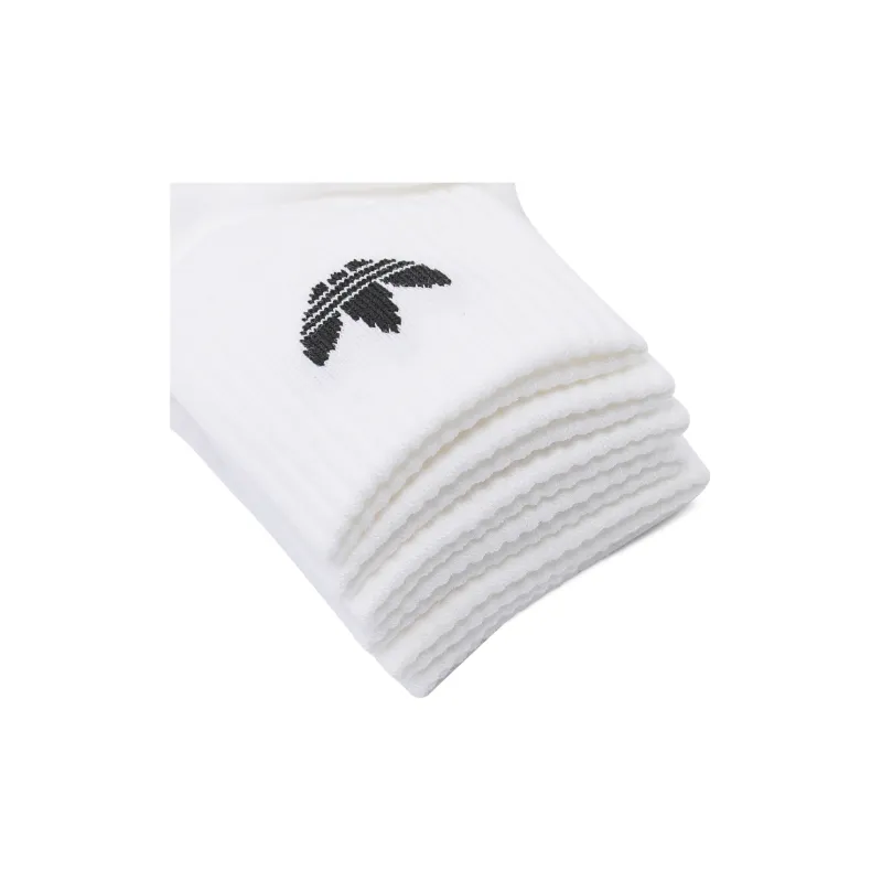 Adidas Originals MID CREW Ankle Socks Unisex Combo Set White-2